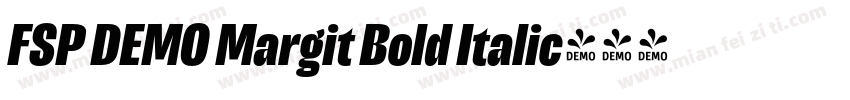 FSP DEMO Margit Bold Italic字体转换
